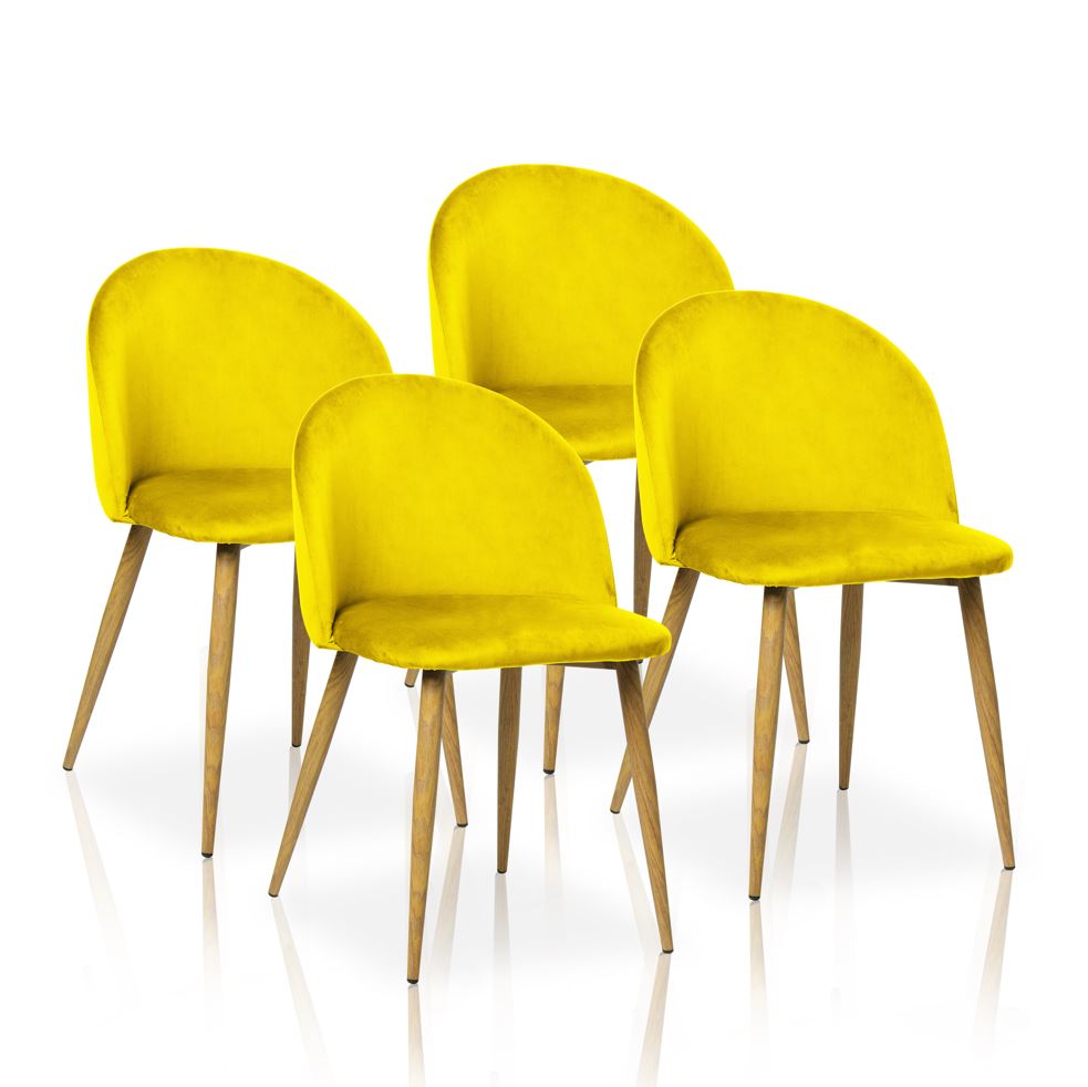 Furniture Style S.L. - Pack de 4 sillas de comedor estilo Vintage Modelo Mercedes