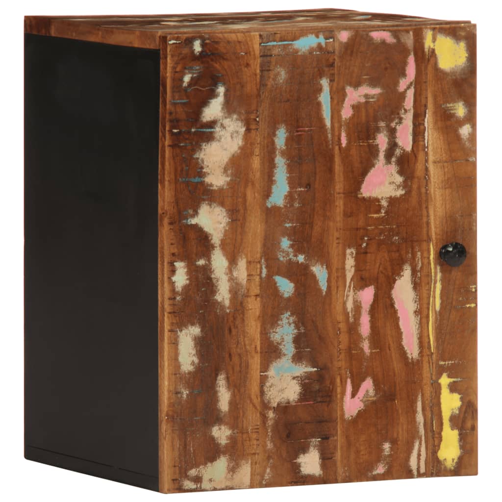 vidaXL Armario de baño de pared madera maciza reciclada 38x33x48 cm