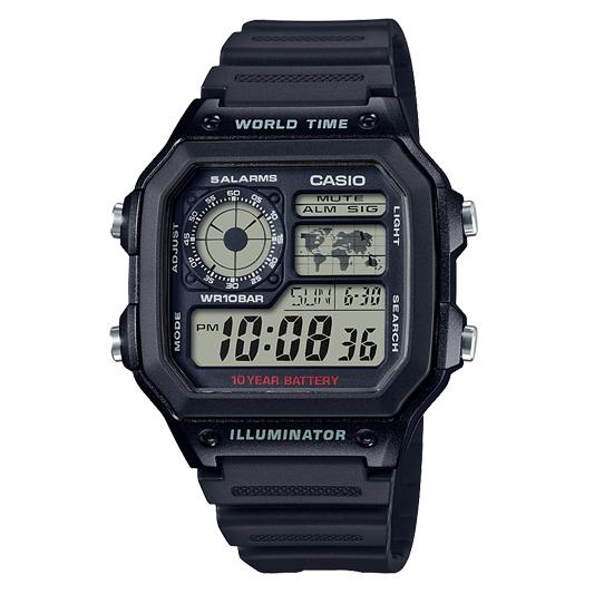 Reloj Casio Hombre Digital – Timeless Collection | Estilo Clásico y Elegante que Dura para Siempre AE-1200WH-1AVEF