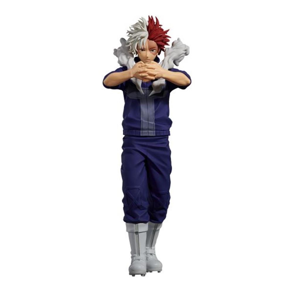 Banpresto - Figura Shoto Todoroki My Hero Academia The Amazing Heroes-Dx BP89636P de PVC y ABS, 21 cm, con base expositor para colección