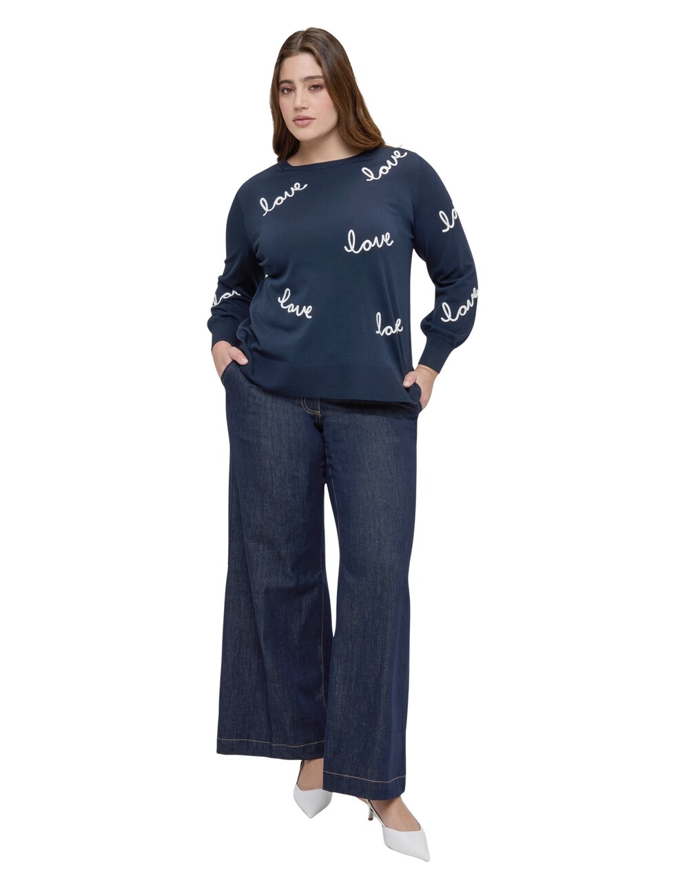 Fiorella Rubino - Jersey con bordado love