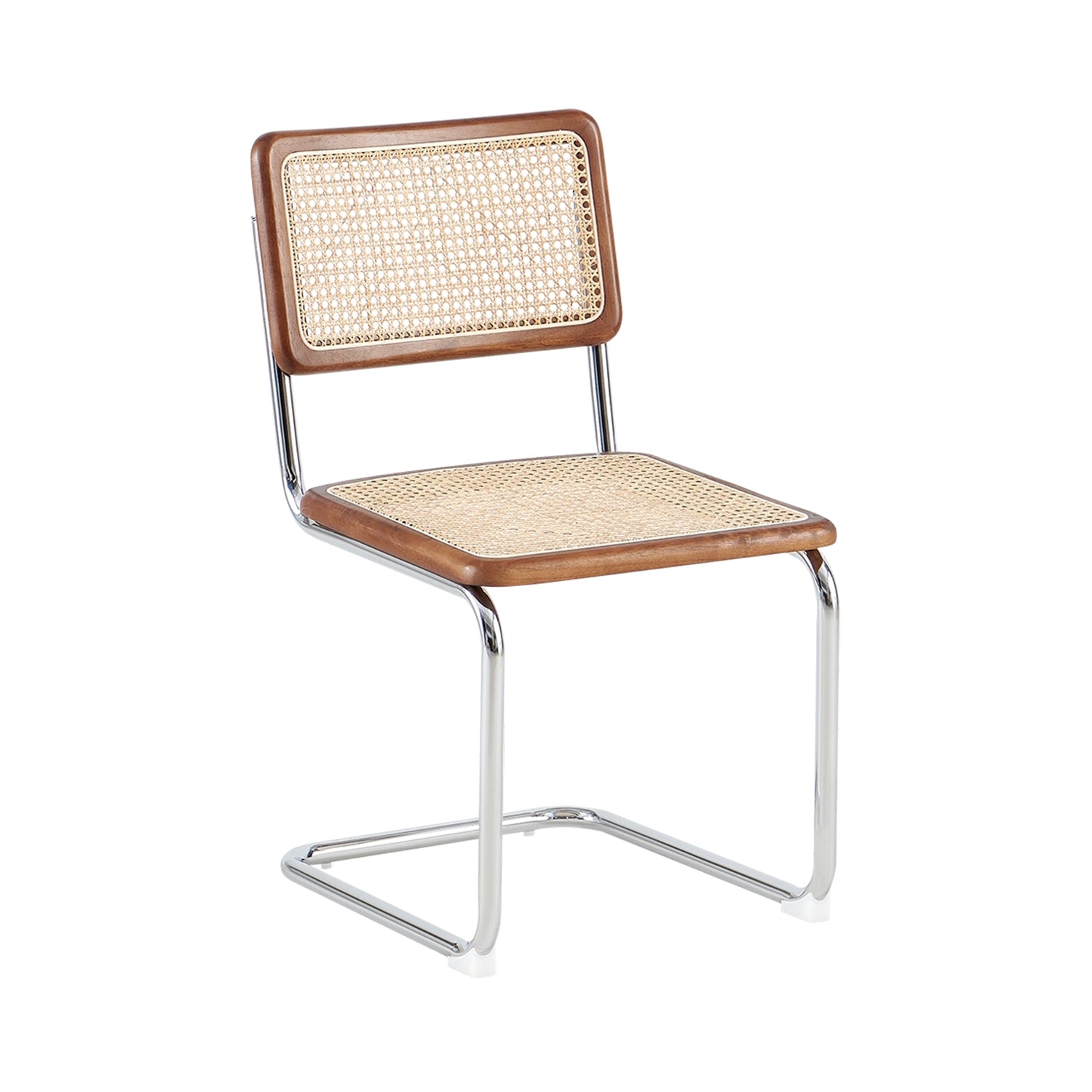 Set de 4 sillas de comedor en ratán karyn oscura  madera para hogar moderno mueble de almacenaje  - Homekit