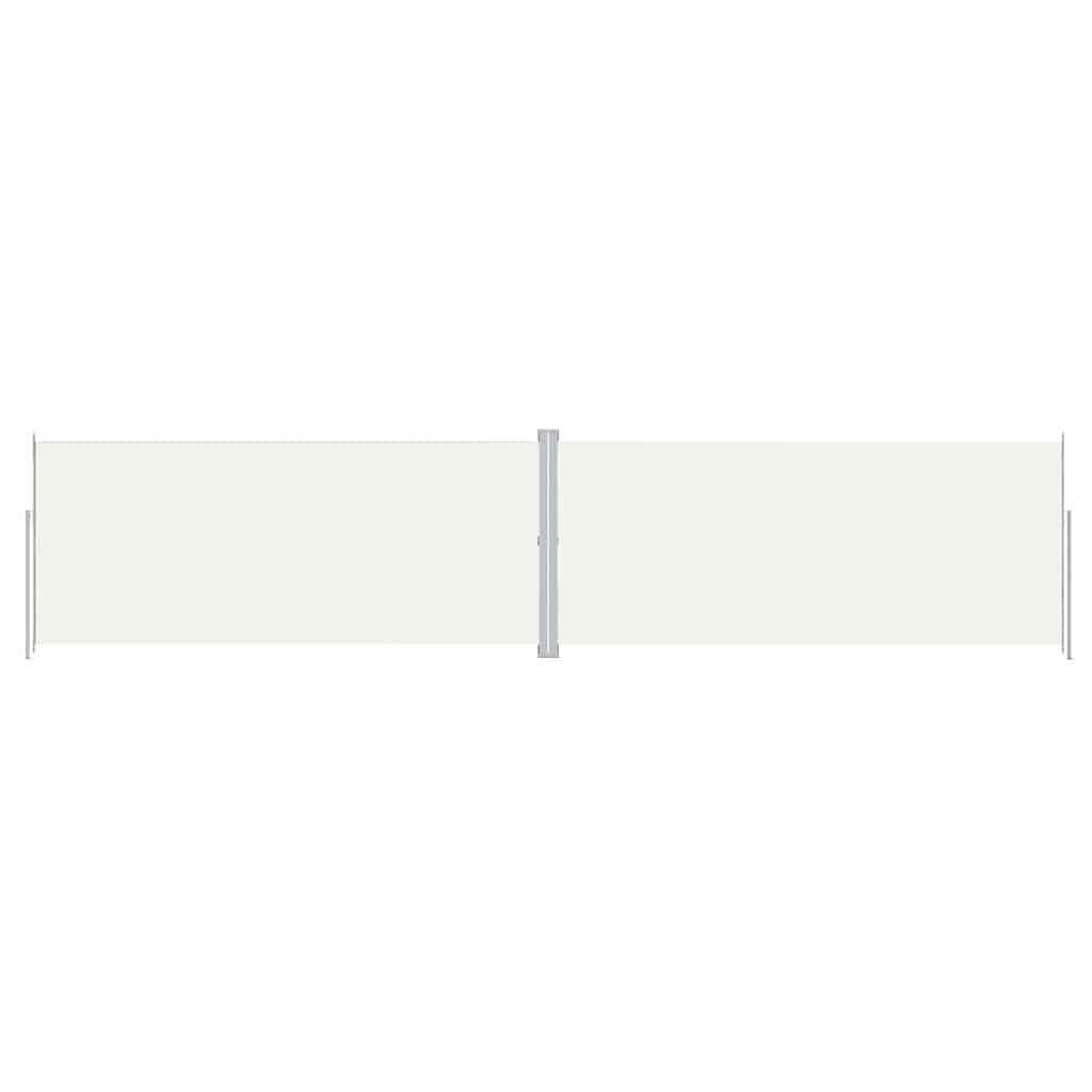 vidaXL Toldo lateral retráctil crema 220x1000 cm