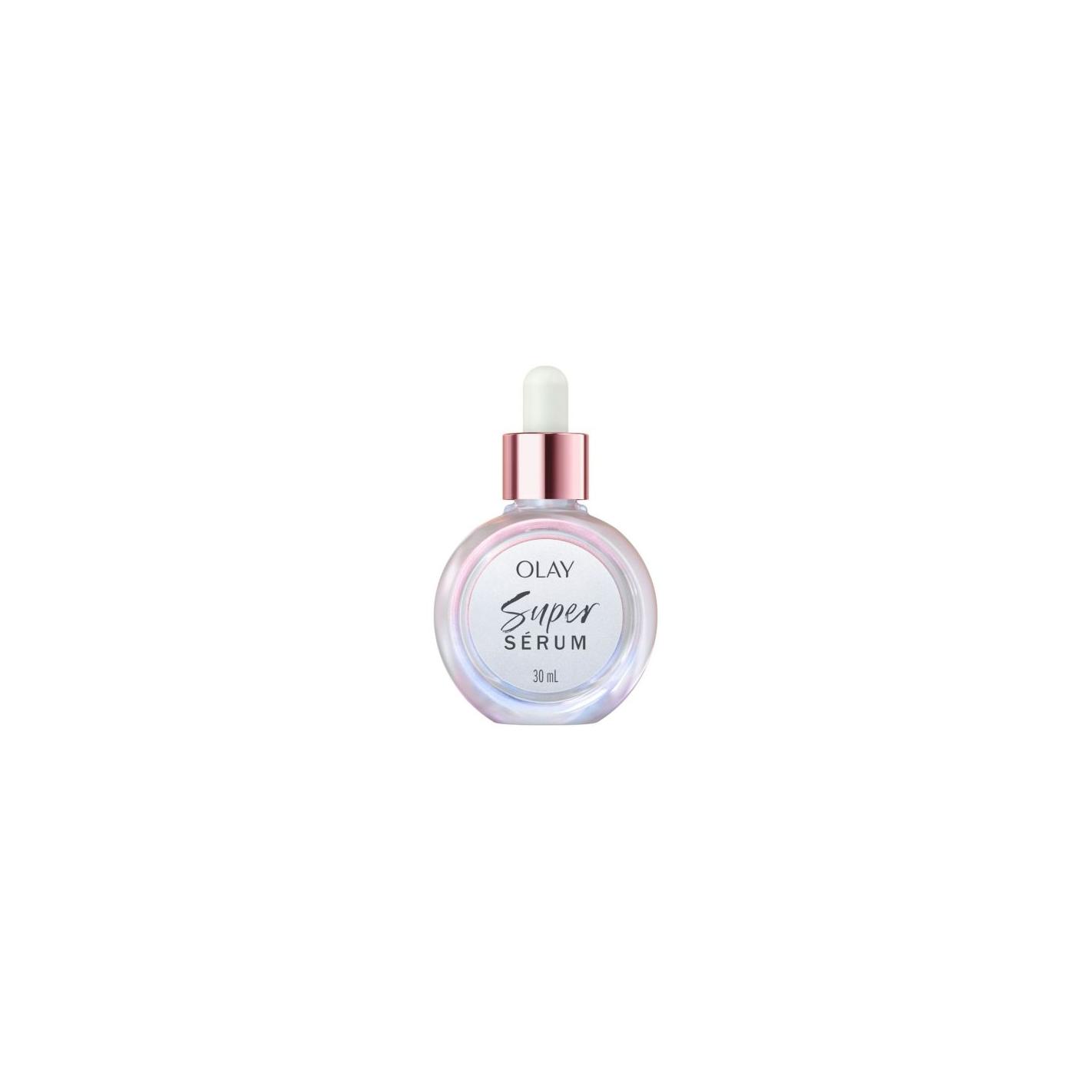 Olay - Súper Sérum 5 en 1 facial con niacinamida, vitamina C y péptido de colágeno para hidratación profunda, firmeza y tono uniforme, ideal para todo tipo de piel