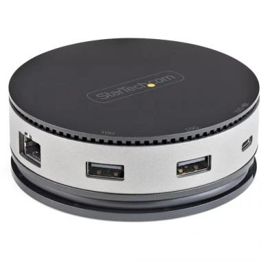 HUB Switch puertos Conector USB-C (host); salidas de vídeo: HDMI, DisplayPort, VGA, VGA STARTECHCOM DKT31CHDVCM  | DisplayPort, VGA, Negro, Gris