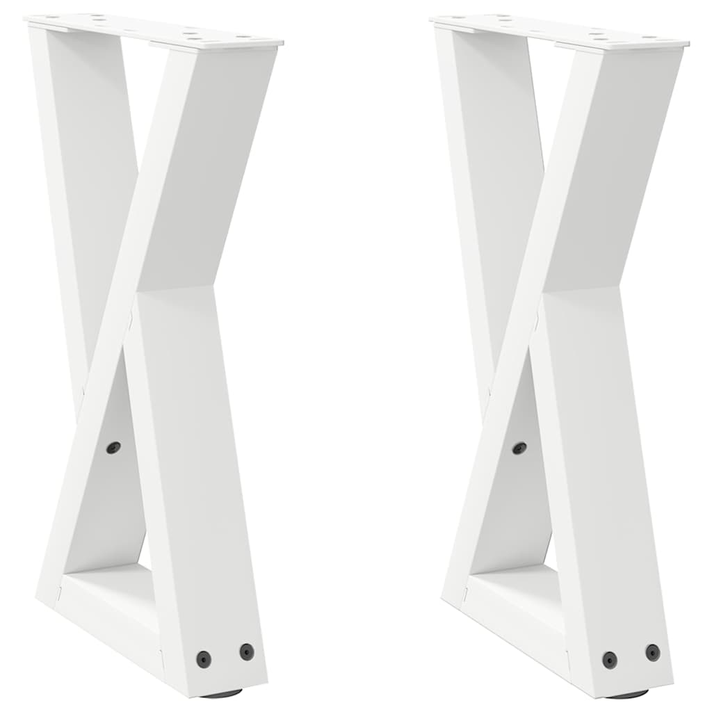 vidaXL Patas para mesa de centro (2 unidades) 38 x 42-43,3 cm, acero