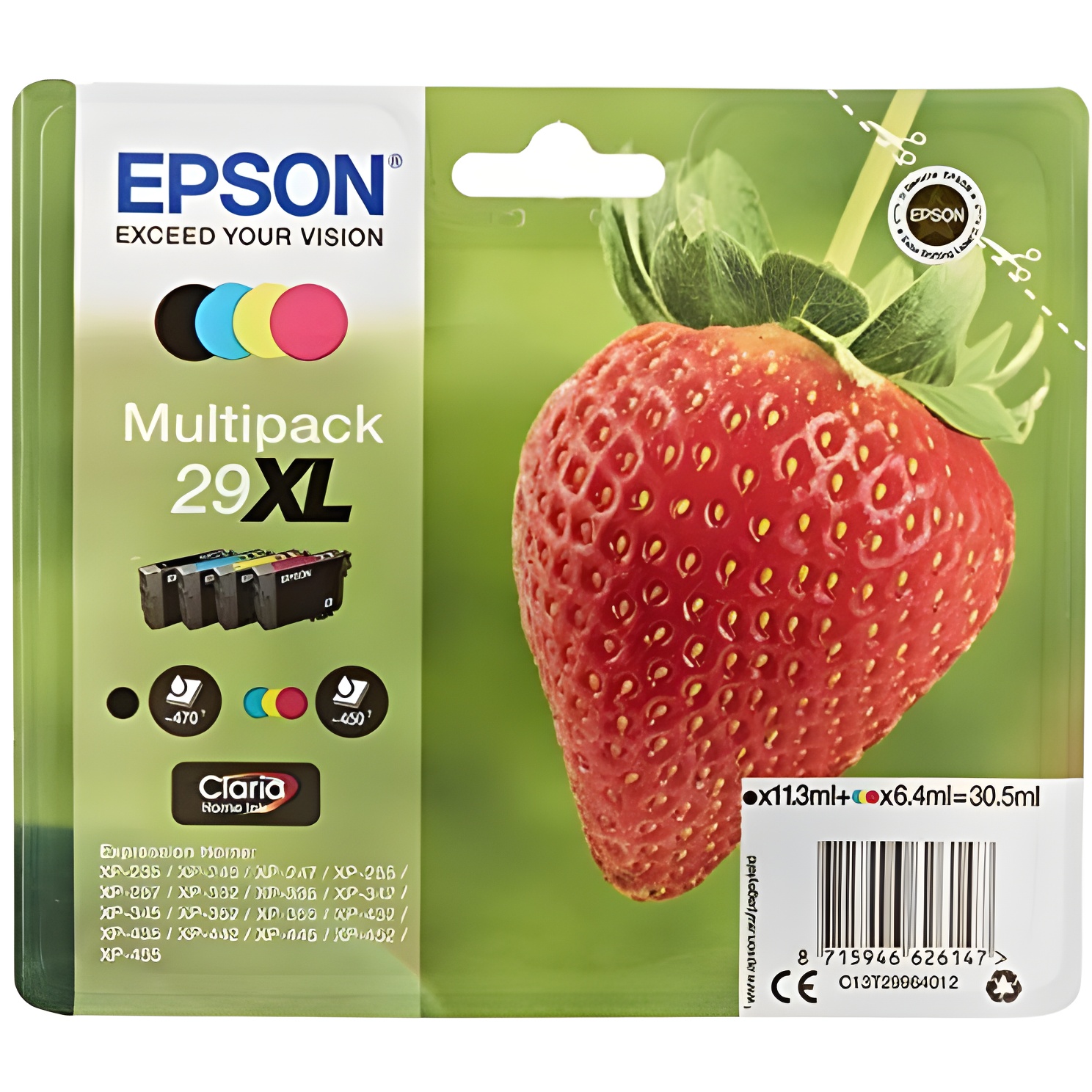 Cartuchos de Tinta Epson Multipack 29XL Strawberry de Alto Rendimiento