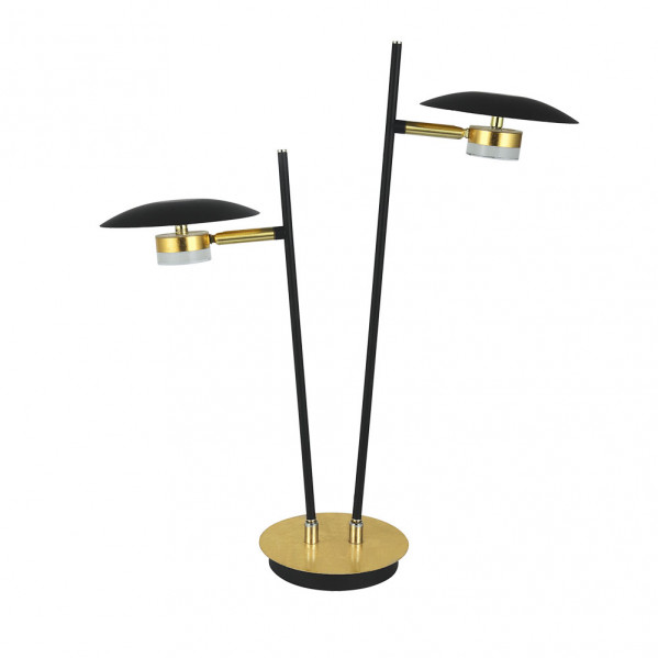 Sobremesa ciudad del cabo 2l 12w 4000k negro/oro 52x32x15 cm 1080 lm dirigible y orientable