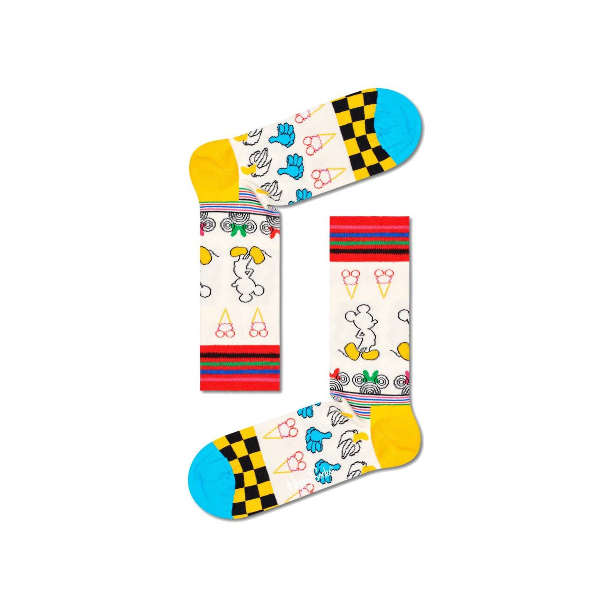 Happy Socks - Happy Socks Calcetines Cortos Estampados Disney Garabatos Hombre