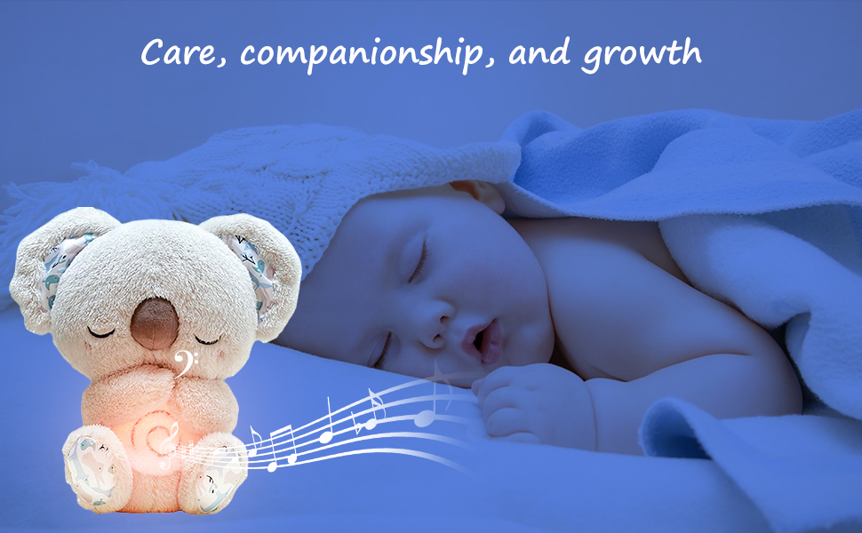 Soothing Sleeping Koalas with Breathing Rhythms and Musical Lights