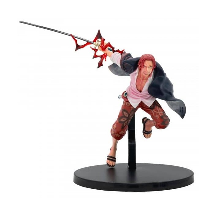 Figura Banpresto One Piece Battle Record Collection Shank Modelo 30066 | 17 cms - Original - Figuras Miniaturas Coleccionables Para Exhibición - Idea De Regalo - Mercancía Oficial - Juguetes Para Niños -