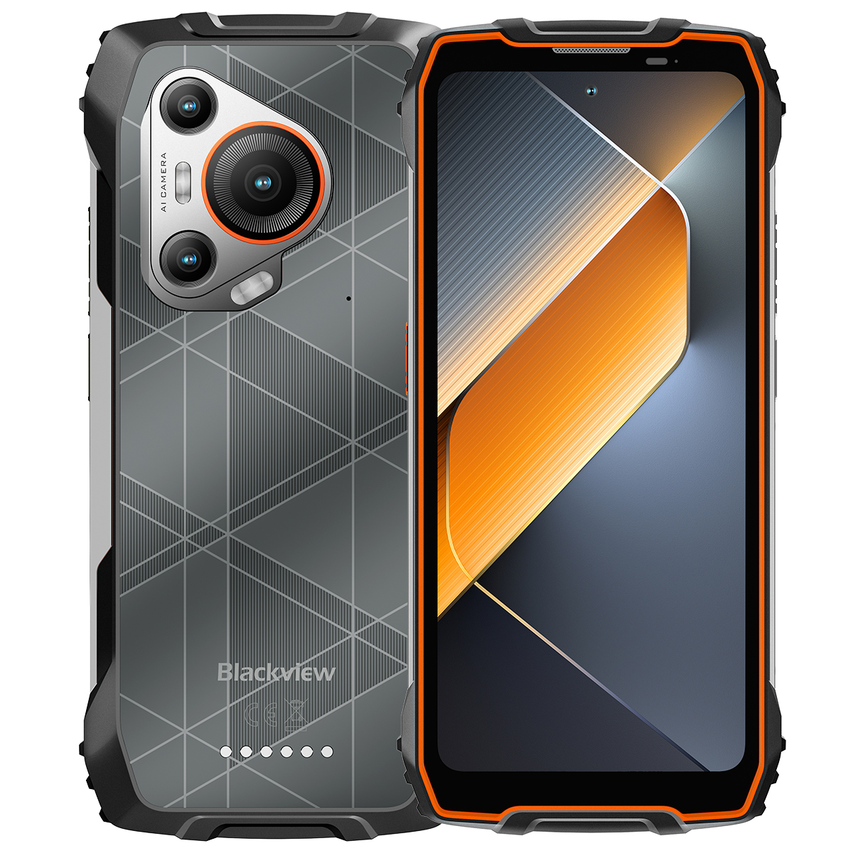 Blackview BL7000 5G Outdoor Mobile Phone AI Smartphone Android 15, 7.68 ''Display 120Hz, Dimensity 6300 5G Rugged Phones 7500mAh No Charger
