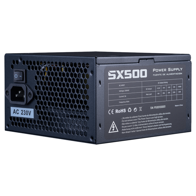 Fuente Alimentación 500W Hiditec Sx500W Bulk
