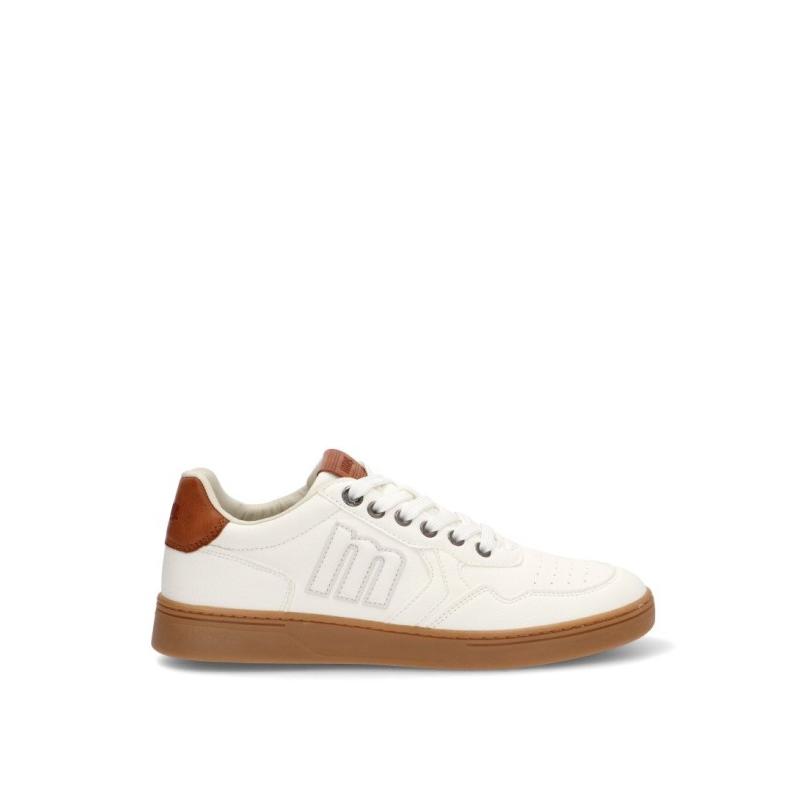 Zapatillas Casual Mustang - Hombre - Suela Plana - Modelo 84823 - Color Blanco