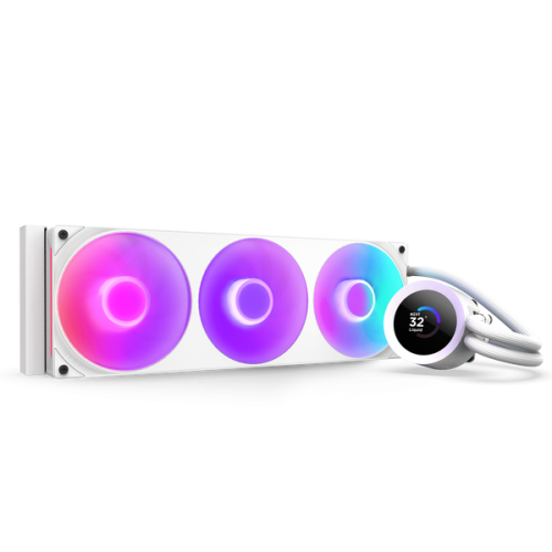 NZXT Kraken Plus 360 RGB Procesador Sistema de refrigeración líquida todo en uno Blanco 1 pieza(s)