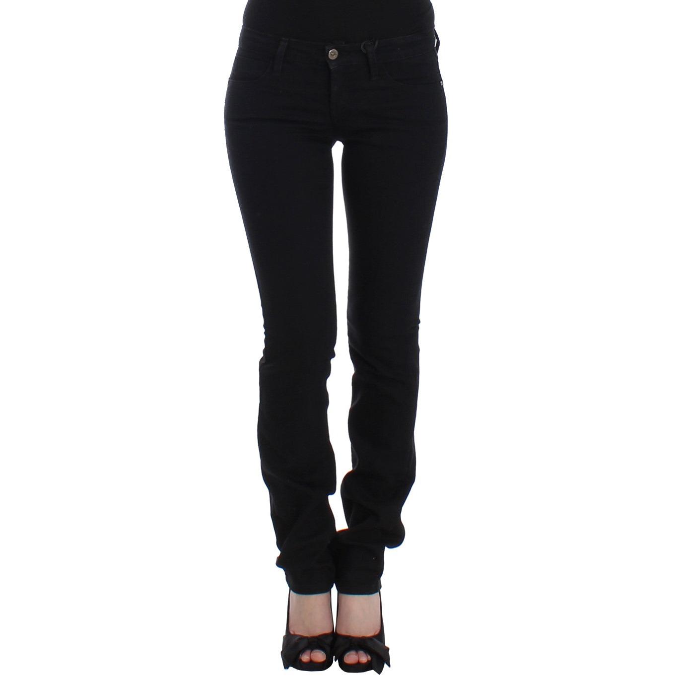 Costume National Mujer Black Straight Leg Jeans Black Category-Clothing Gender-Women Jeans & Pants - Women - Clothing Subcategory-Jeansandpants W26