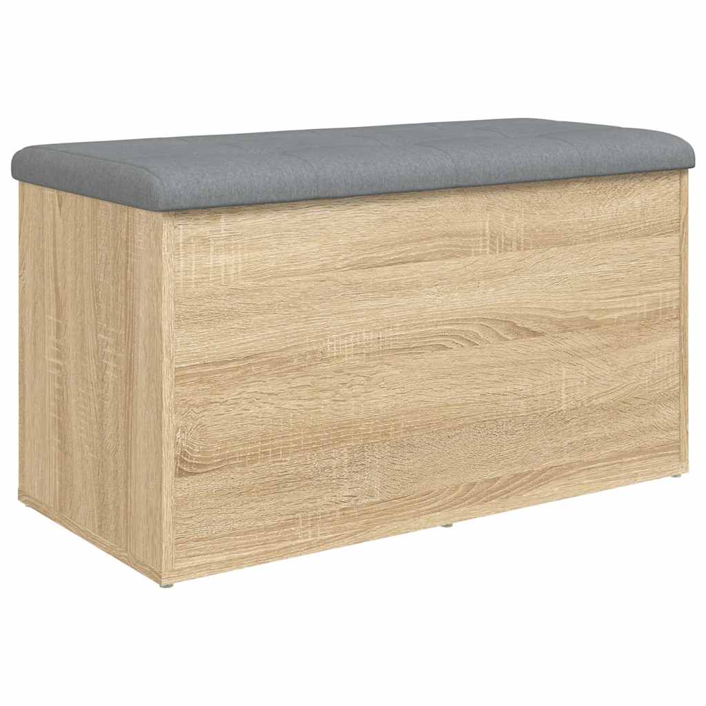 vidaXL Banco de almacenaje  82x42x45 cm madera de ingeniería