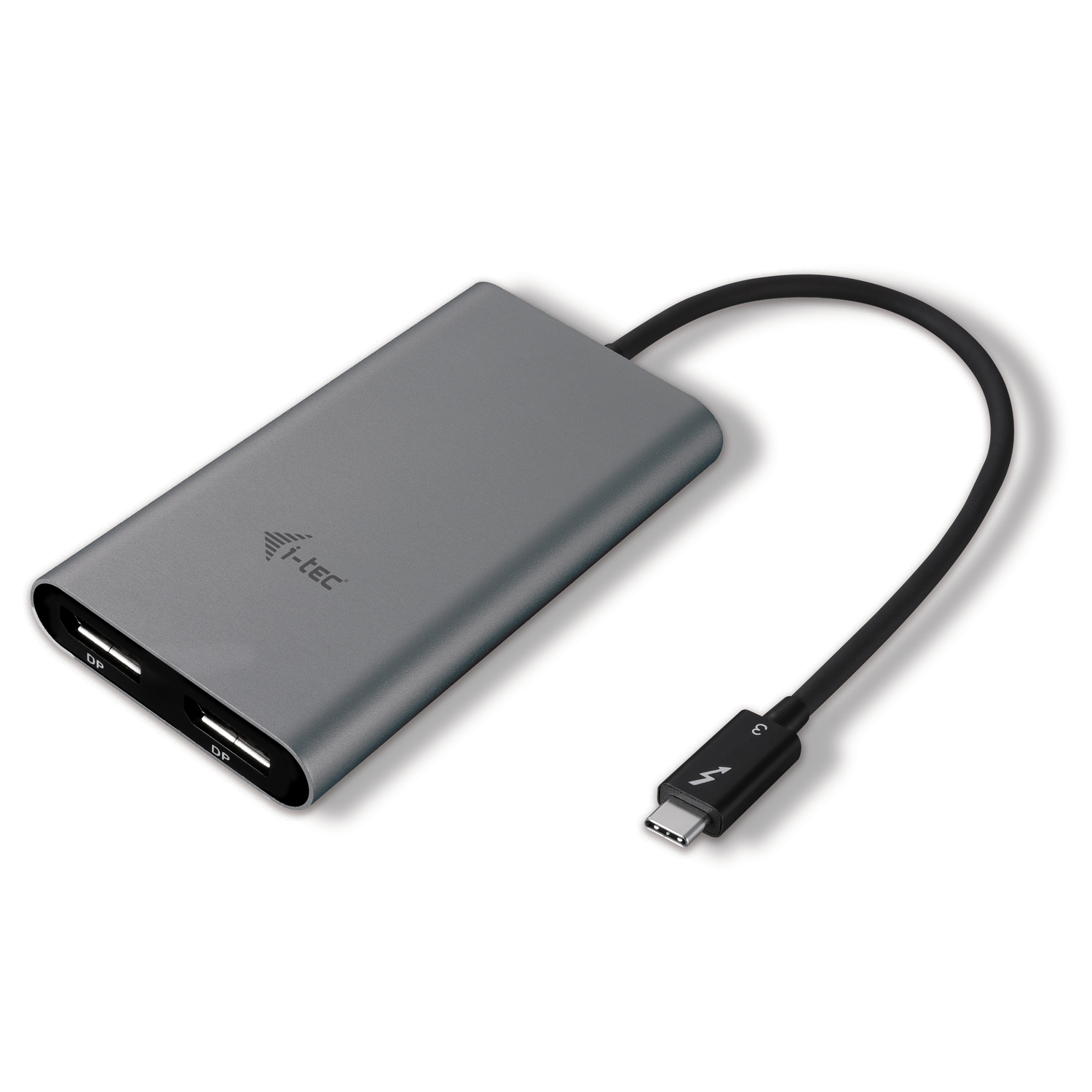 i-tec THUNDERBOLT 3 Dual Adaptador, USB Tipo C, 1.2a, 5120 x 2880 Pixeles, 16/32 bit, 40 Gbit/s, Neg