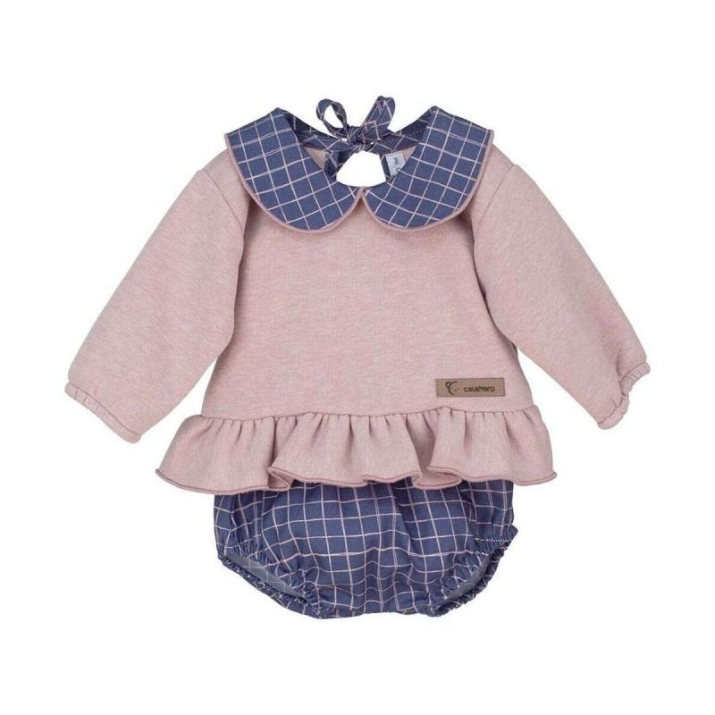 Conjunto de 2 piezas de ropa de diseñador para bebé niño niña (rosa  intenso, 18-24 meses)