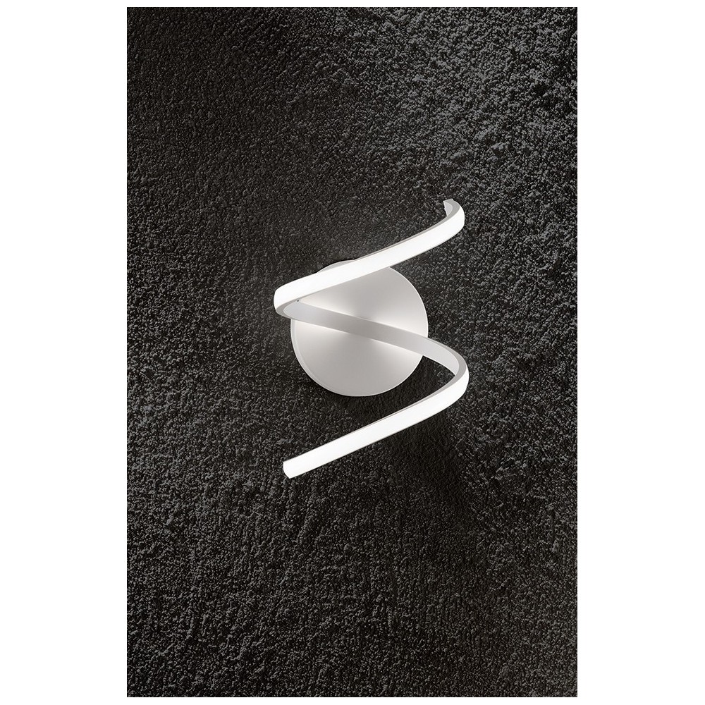 Aplique de pared LED metálico espiral 18W 6395 B Perenz 4000K