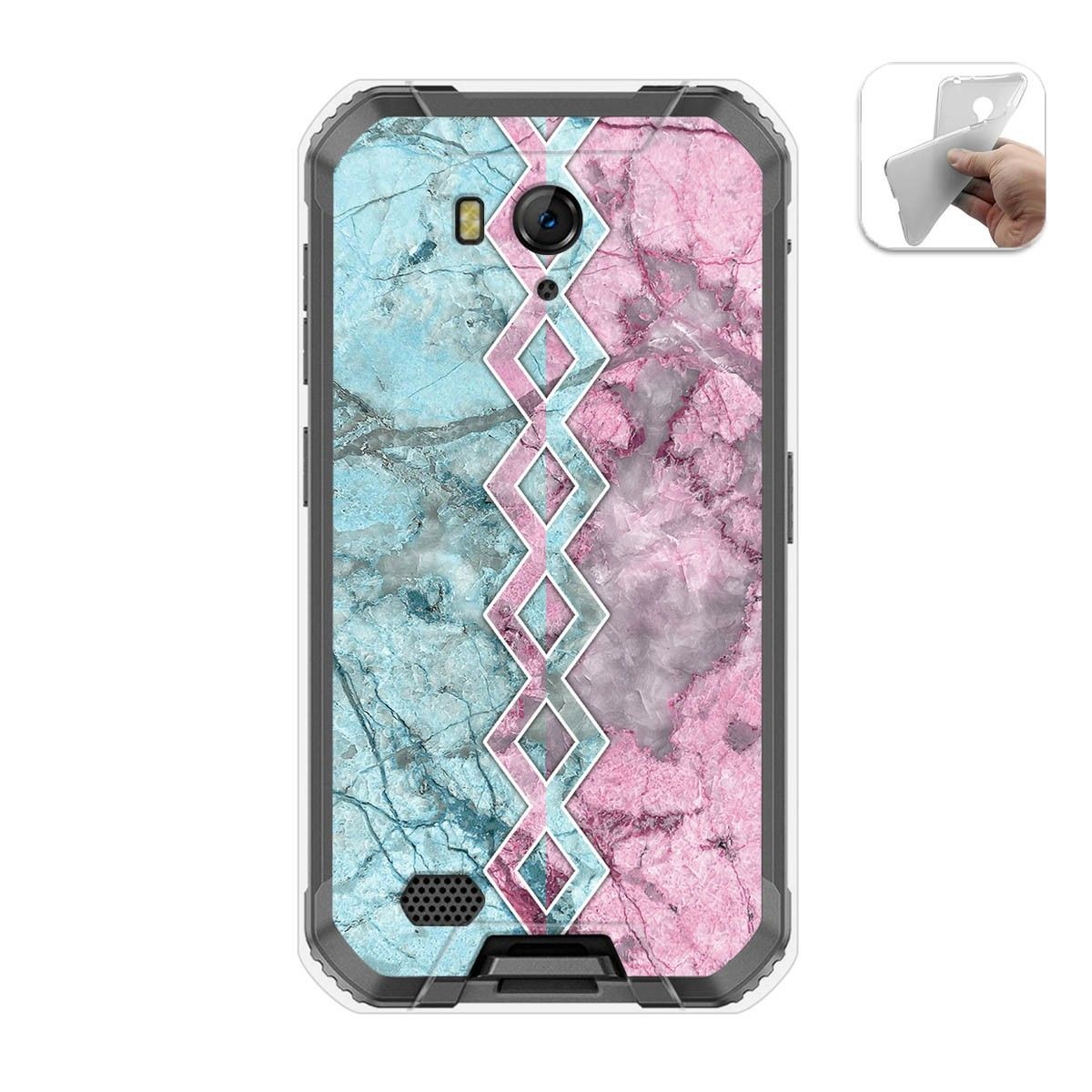 Tumundosmartphone Funda Gel Tpu para Ulefone Armor X6 diseño Mármol 08 Dibujos