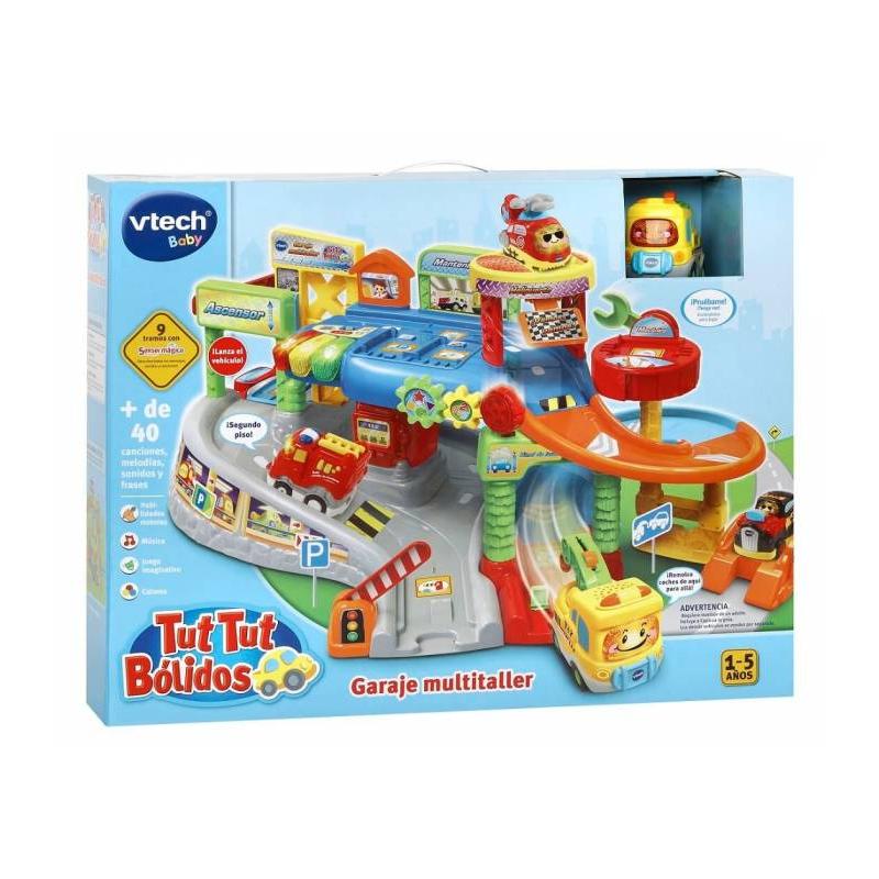 Garaje multitaller + Capicúa la grúa Tut Tut Bólidos circuito interactivo