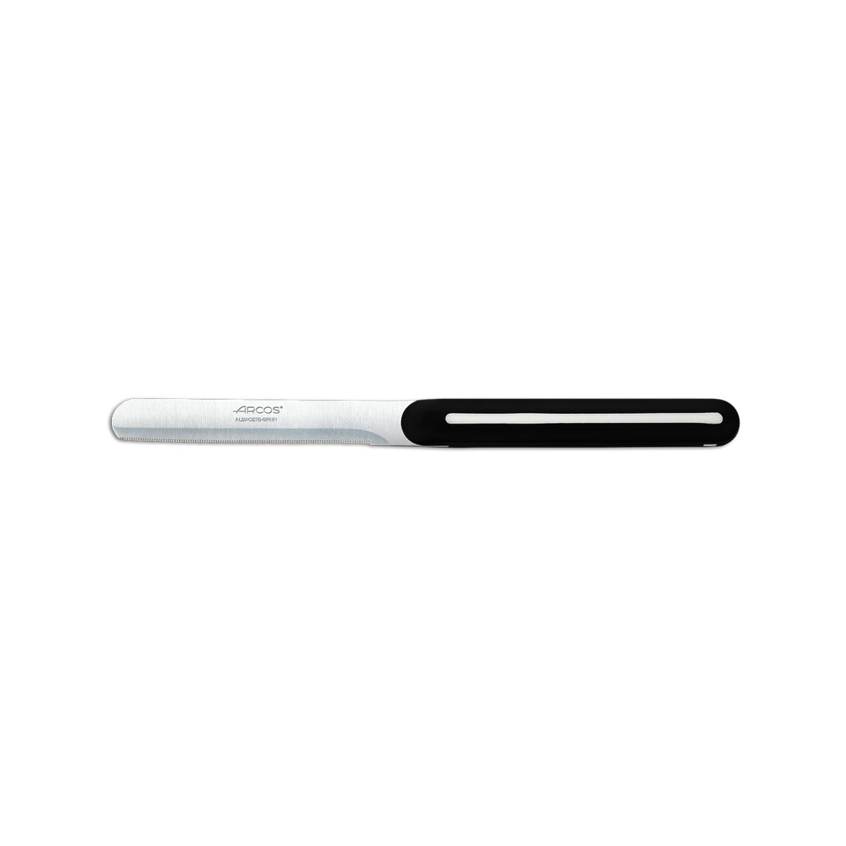 Cuchillo de Mesa Arcos Perlado de Acero Inoxidable Nitrum con Mango de Polipropileno y Hoja de 10 Cm