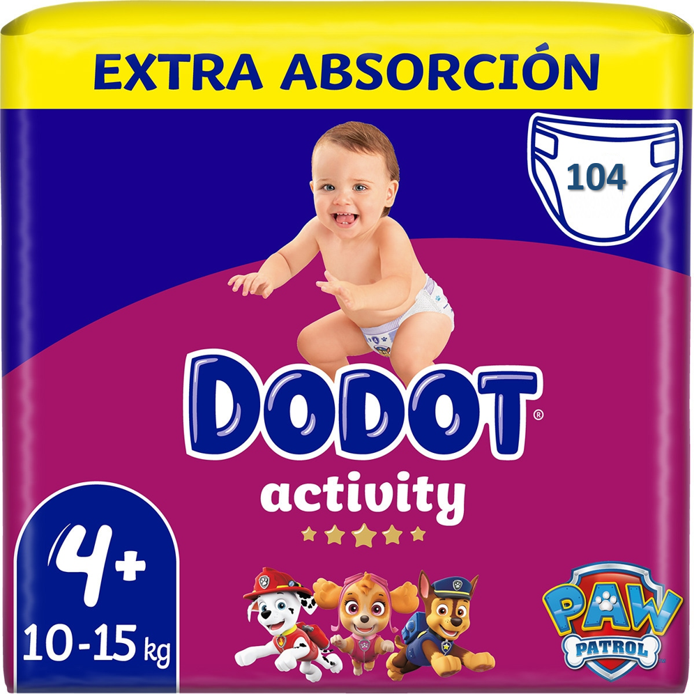Dodot - Dodot Activity Extra Pañales Bebé, Tallas 3,4,5,6. Pack Ahorro