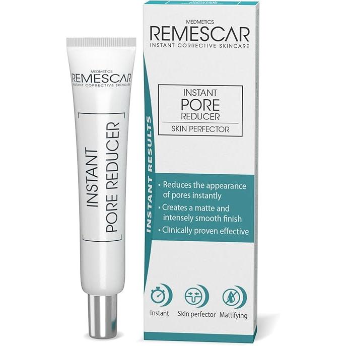 Remescar Reductor de Poros al Instante 20 ml - Reduce los Poros Dilatados y Controla el Brillo, Resultados Visibles hasta 10 Horas