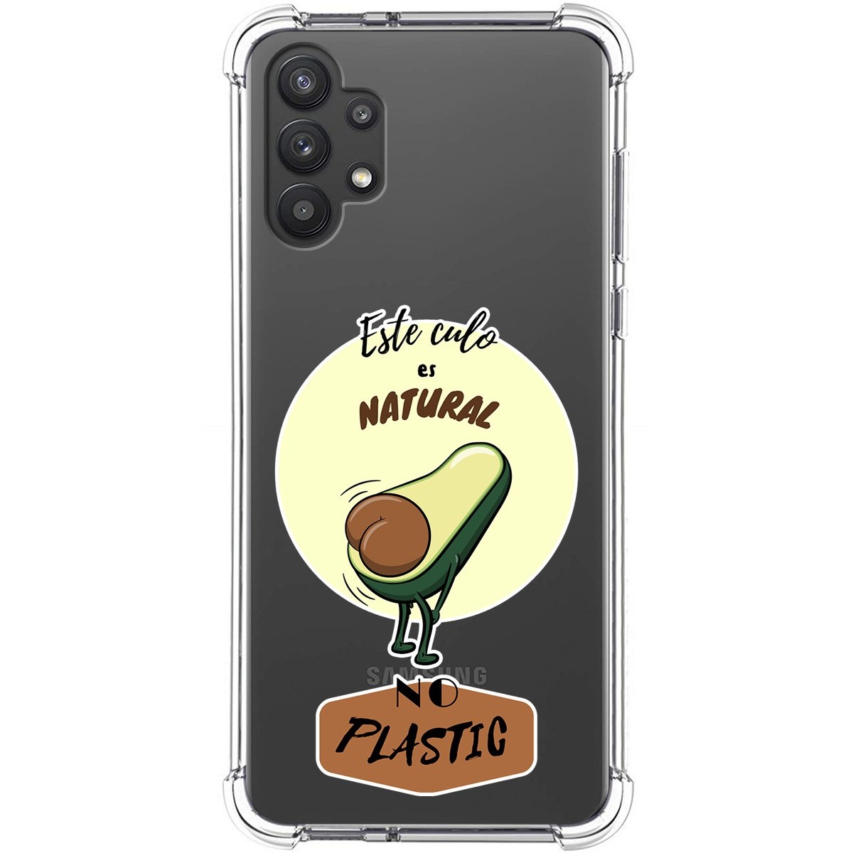 Tumundosmartphone Funda Silicona Antigolpes para Samsung Galaxy A32 5G diseño Culo Natural Dibujos