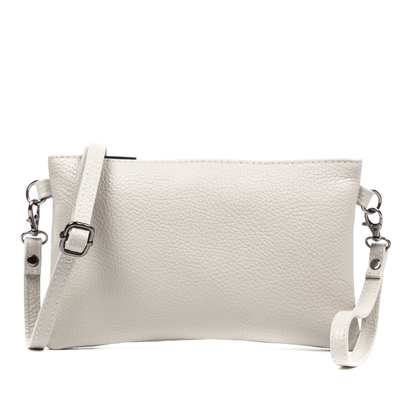 Firenze Artegiani. Albenga Bolso bandolera de mujer de piel auténtica acabado dollaro. Made in Italy. Vera Pelle Italiana.