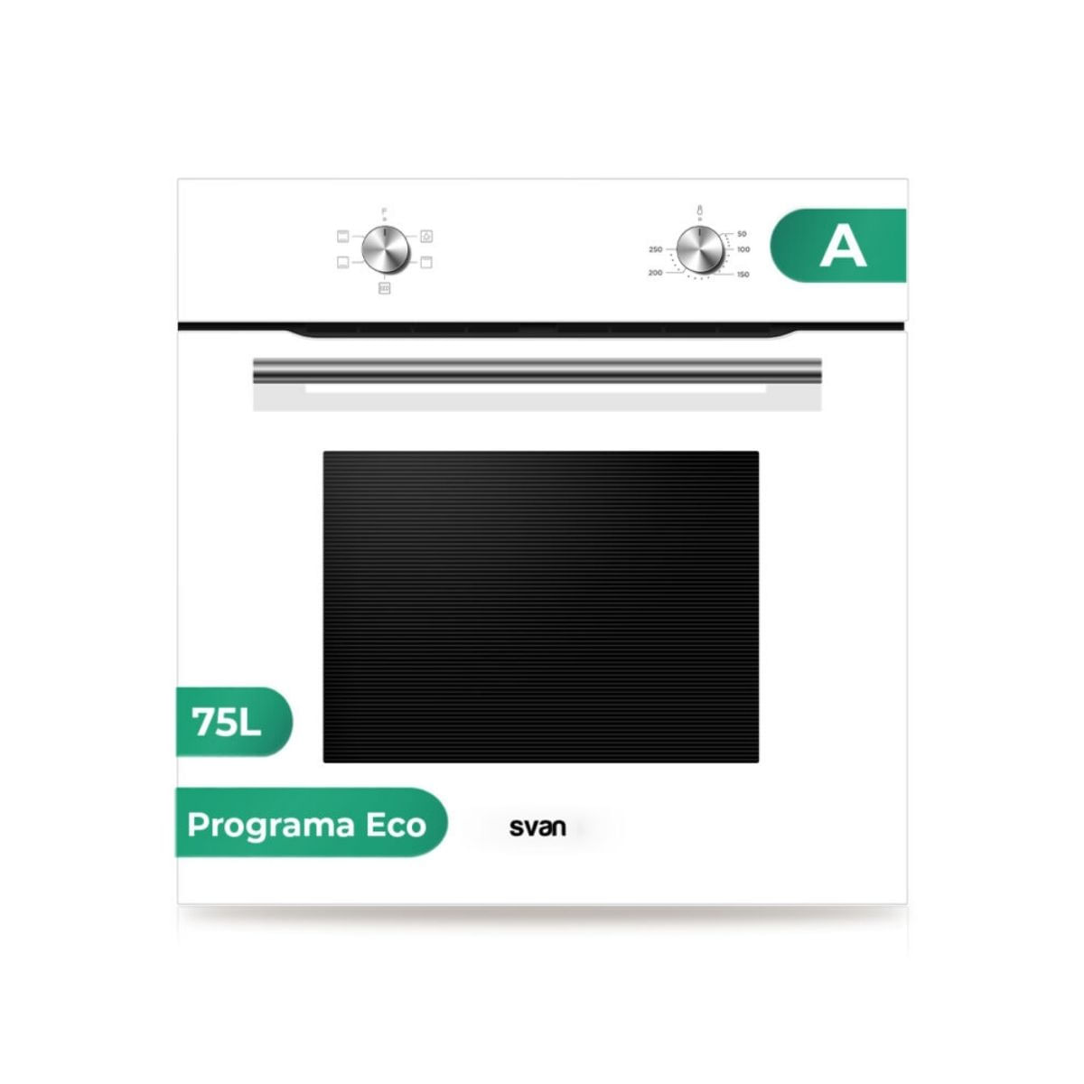 Horno Svan SH4700EB 2100W 75L 4 programas A blanco 59,5 cm