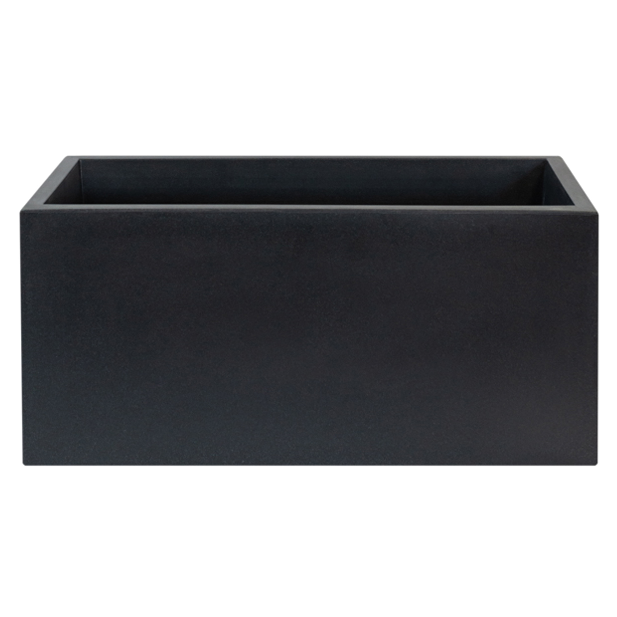 Macetero de polietileno antracita  80x40x40 cm WELLHOME