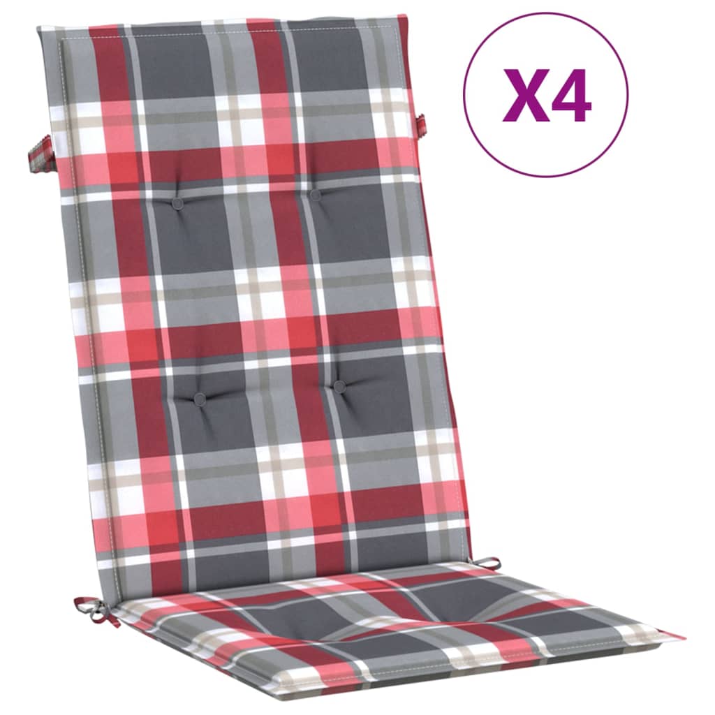 Cojín Silla de Jardín Respaldo Alto Vidaxl 120x50x3cm Antracita