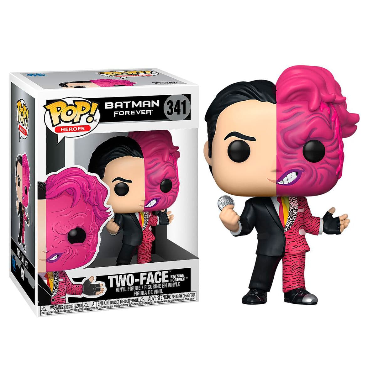Funko Two-Face Two Face Dos Caras Forever DC Comics Funko Pop 341 Danny DeVito