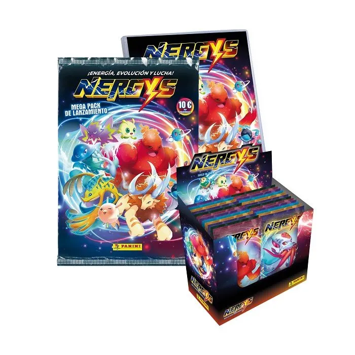 ALBUM Pack de starter pack +12  sobres de la colección "Nergys"  PANINI