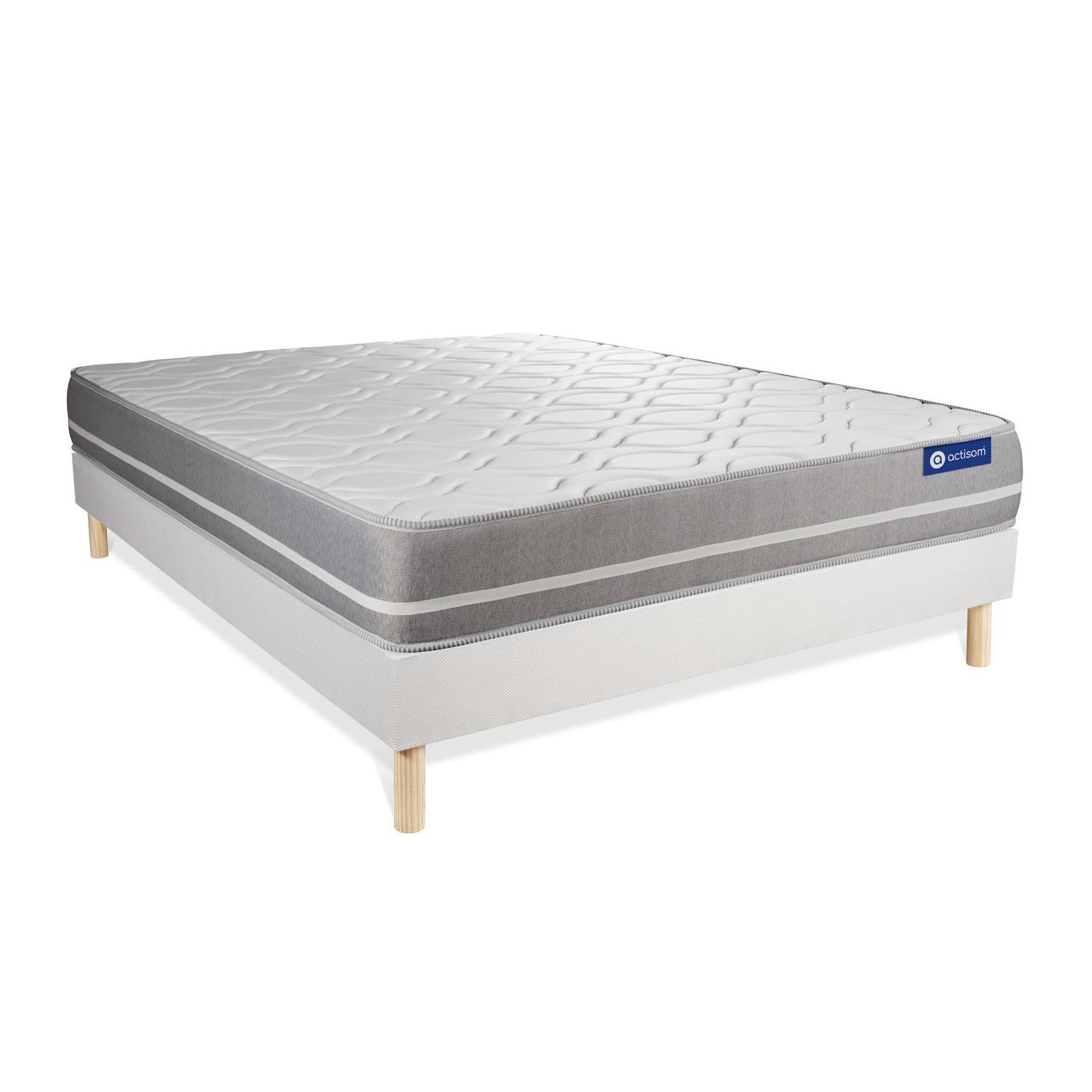 Pack colchón Actiflex touch 130x200cm + Somier multiláminas, Muelles ensacados, 3 zonas de confort