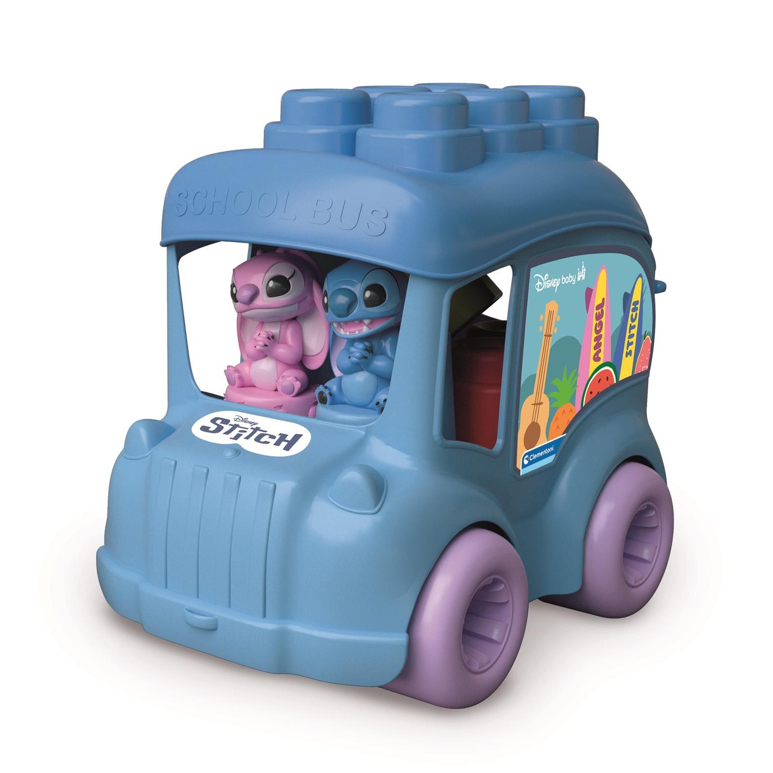 Clementoni – Bus de Actividades Stitch – Juguete Educativo para Bebés con Formas y Sonidos – Ideal para Desarrollo Motor y Sensorial – A partir de 6 Meses