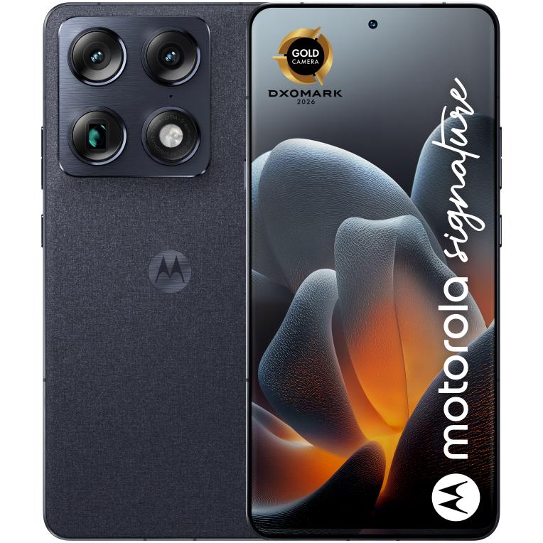 Motorola signature 17.2 cm (6.78") SIM doble Android 16.0 5G USB Tipo C 16 GB 512 GB 5200 mAh Azul oscuro