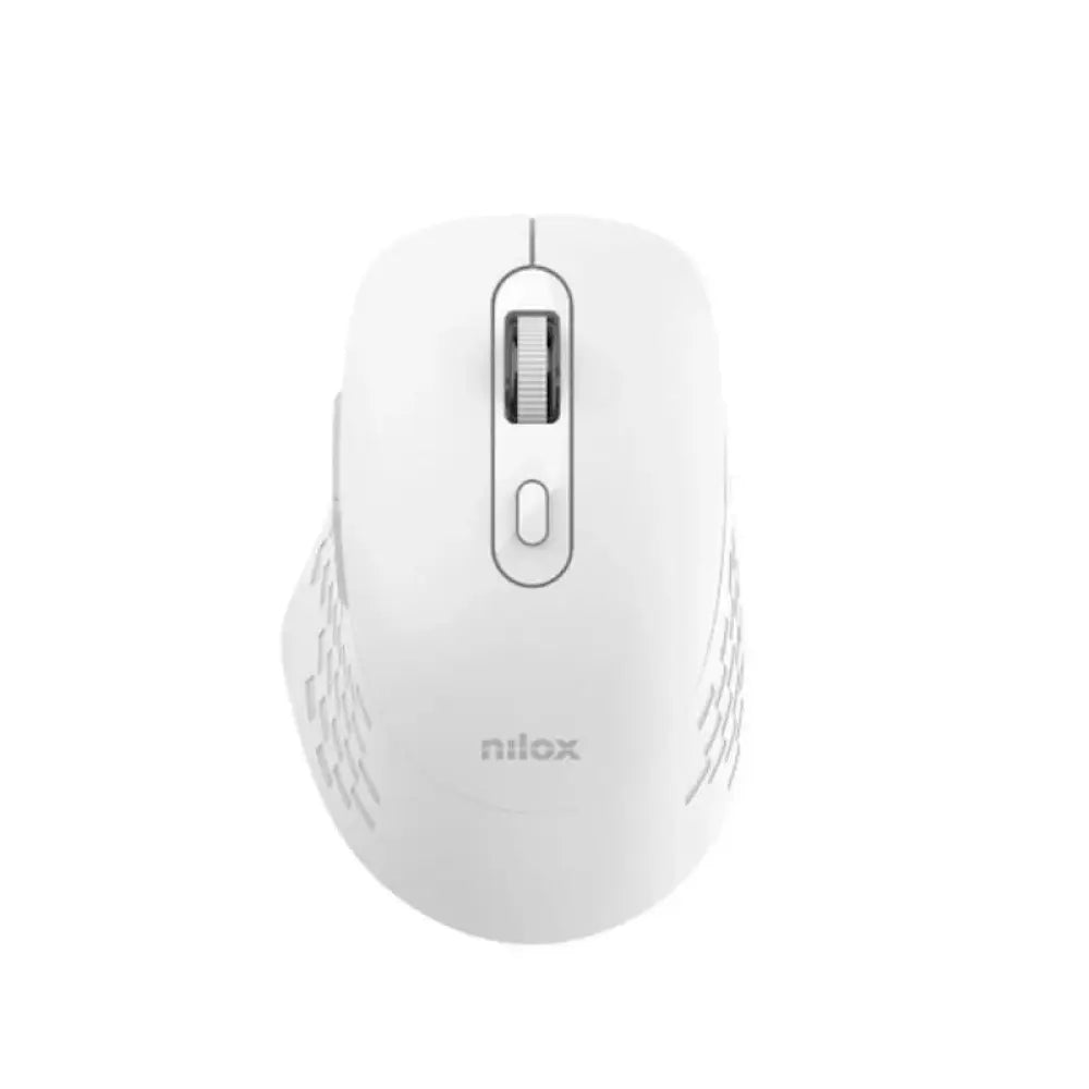 Ratón Nilox NXMODWI02 Dual Wireless Bluetooth USB 1600 DPI Blanco 6 Botones Silencioso