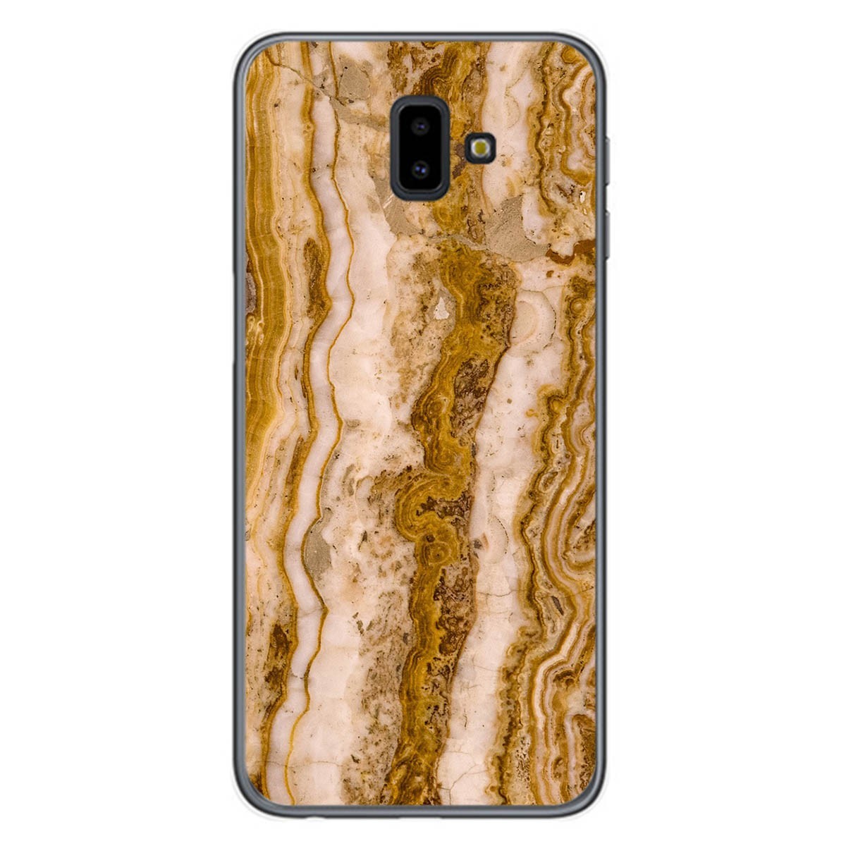 Tumundosmartphone Funda Gel Tpu para Samsung Galaxy J6+ Plus diseño Mármol 10 Dibujos