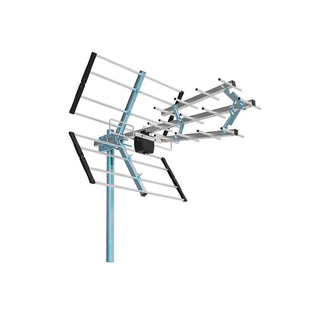 Antena UHF TV Edm 470-694 Mhz Impedancia 75 Ohm Longitud 700mm 21-48 Ch Anti Interferencias 15-20db 17 Elementos 9-13dbi