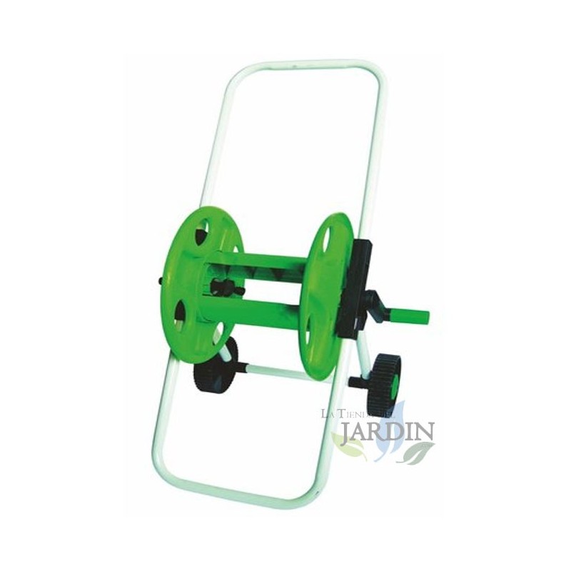 SUINGA Carro Enrollador de Manguera de Riego | Capacidad para 45m de Manguera 1/2" | Soporte Móvil para Mangueras de Jardín