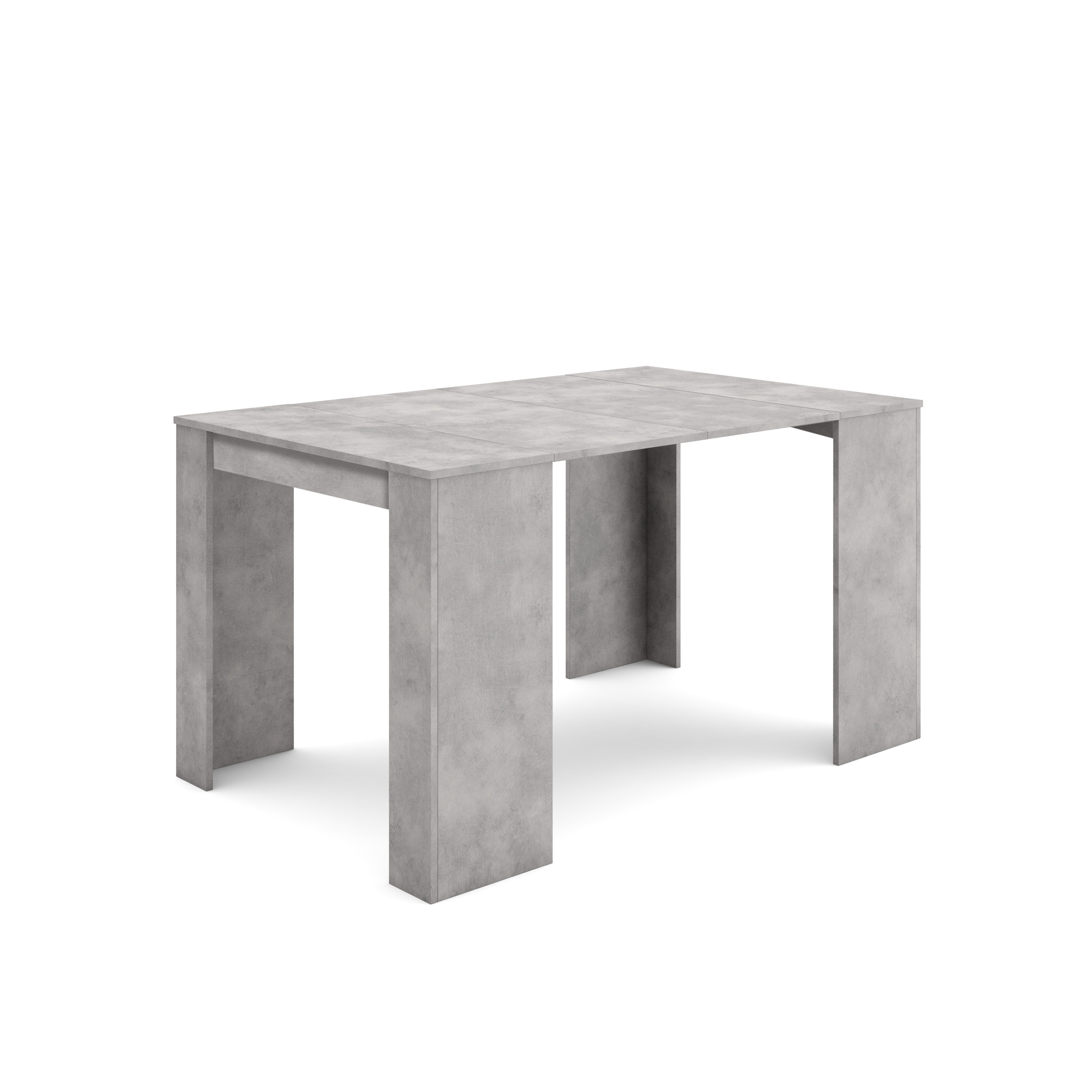 Skraut Home, Mesa Consola Extensible, Mesa Auxiliar, S III, Práctica y Versátil, Estilo Moderno, Fácil Montaje, tres longitudes 58/140-160-180x90x77cm