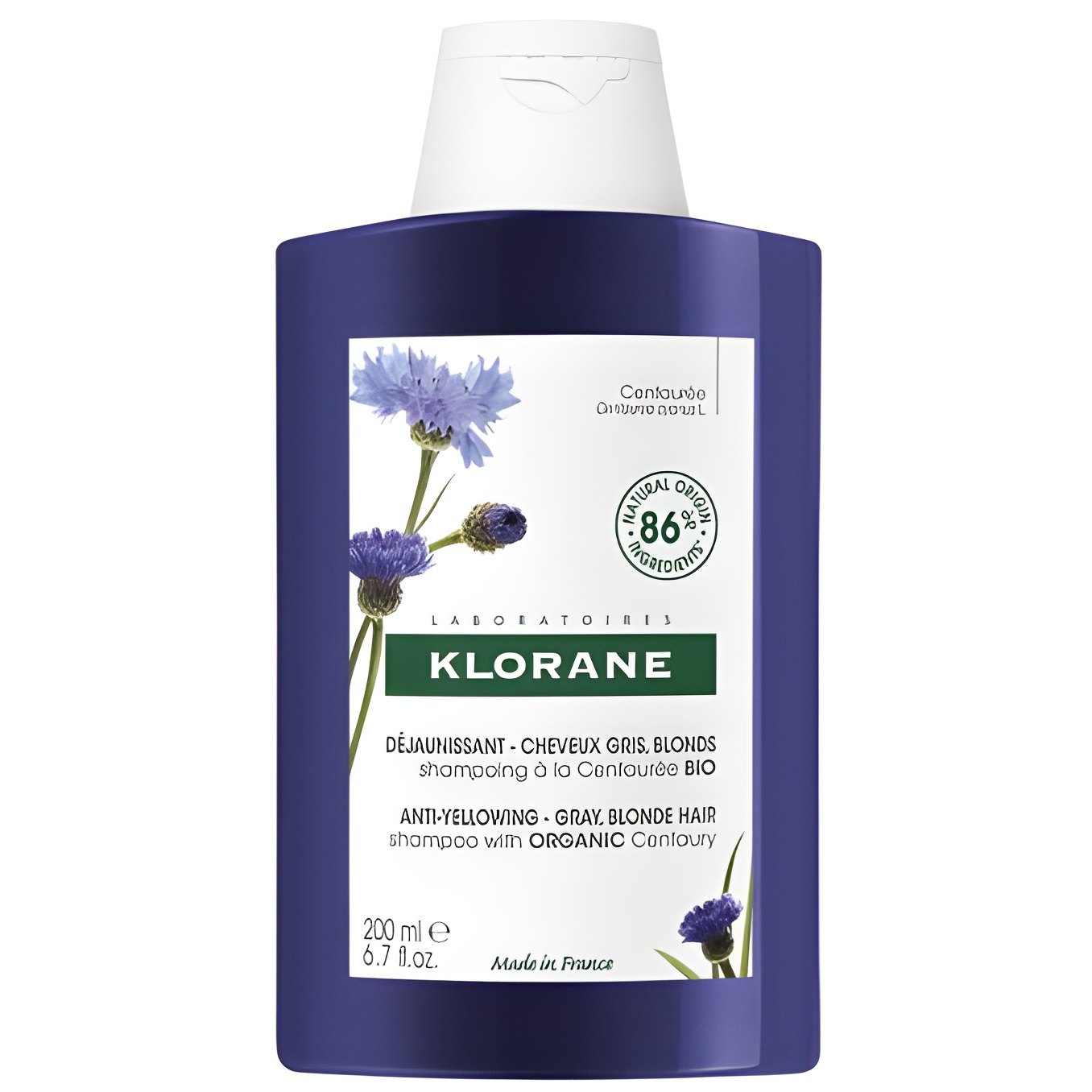 Klorane Reflection Champú A la Centaurea Bio Reflejos Plateados 200ml