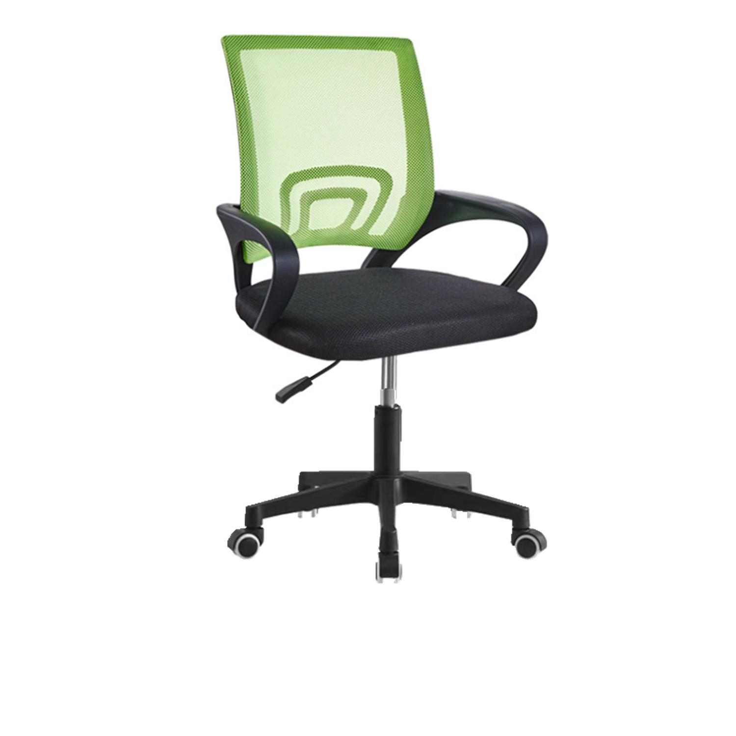 Silla de Oficina con Soporte Lumbar Giratoria Escritorio Sillon Ruedas Despacho casa salon habitacion ergonómica Gaming, escritorio, silla nordico tulipu NEGRO GRIS