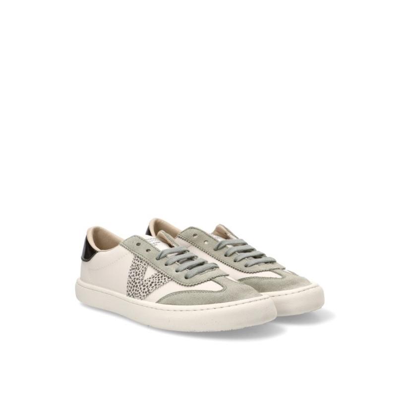 Zapatillas Casual Victoria - Mujer - Suela Plana - Modelo 1186101 - Color Kakhi