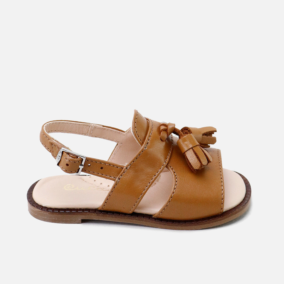 Sandalias borlas piel napa madera Cucada | Eli 1957