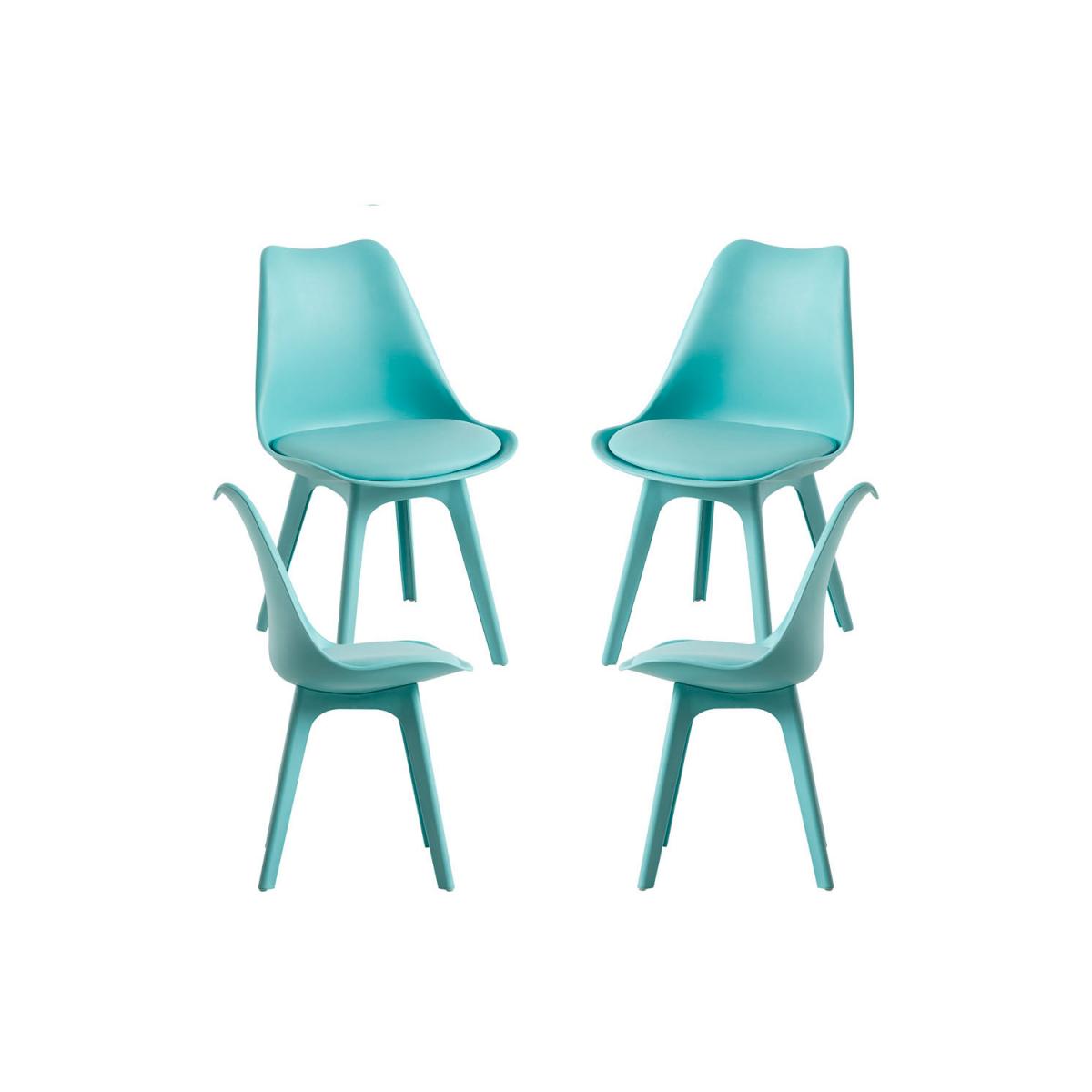 Regalos Miguel - Packs Sillas Comedor - Pack 4 Sillas Synk Suprym - Aguamarina