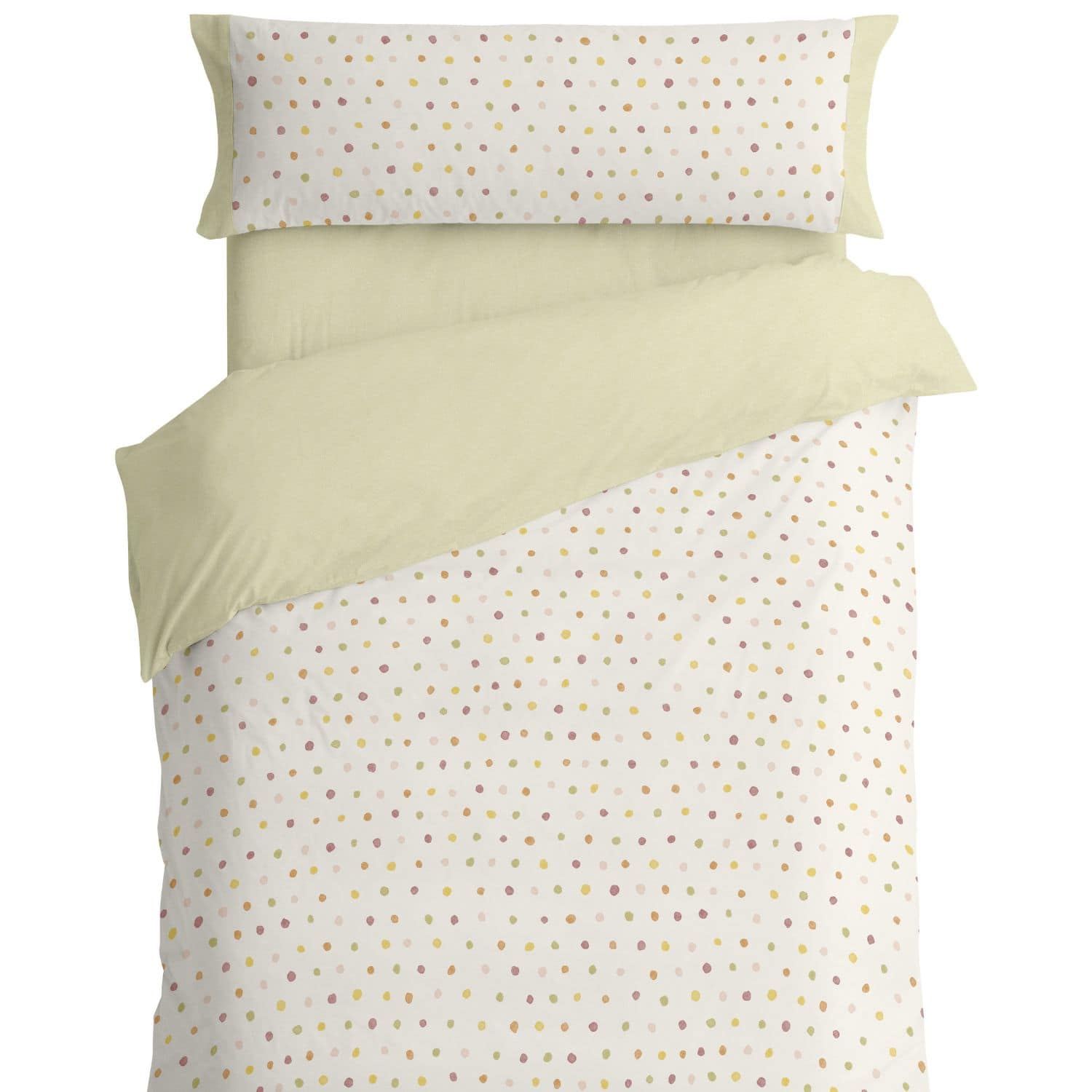 Juego de funda nórdica infantil 50% Algodón- 50% poliéster. Disponible en cama de 90, 105, 135 y 150-160cm. Color Multicolor. Tacto suave.